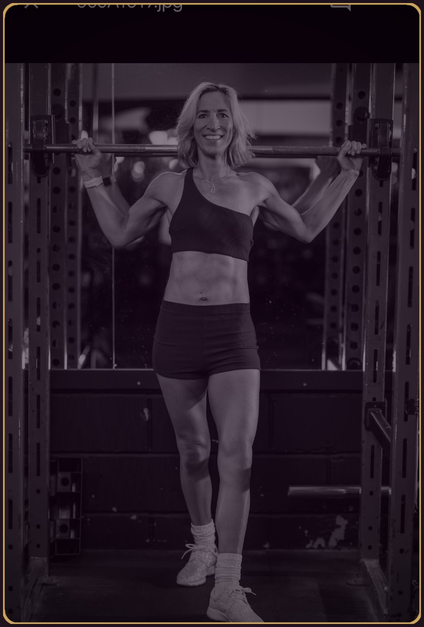 Natasha Evans training in the gym